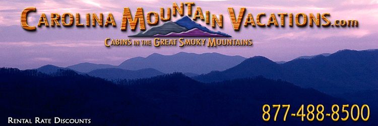 NC Mountain Cabin Rentals in the Bryson City, Cherokee, nantahala and Fontana Lake areas of the North Carolina  Smoky Mountains by Carolina Mountain Vacations