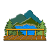 List of Rental Cabins with View of Lake from Deck